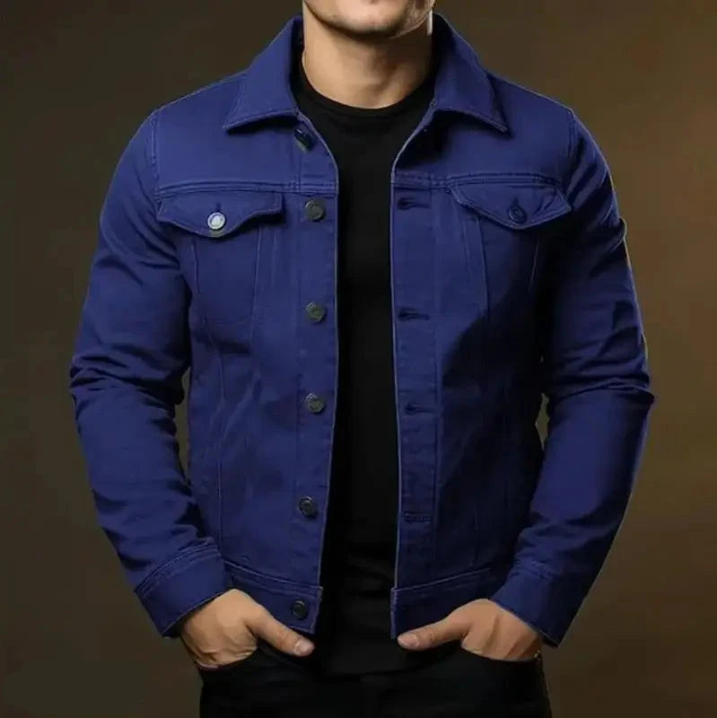 Bellucci heren jas gewassen denim