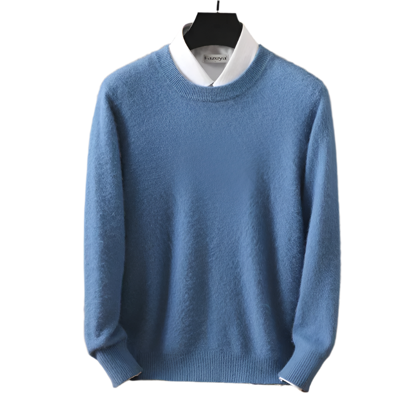 Lorenzo – Zachte Gebreide Heren Trui met Ronde Hals