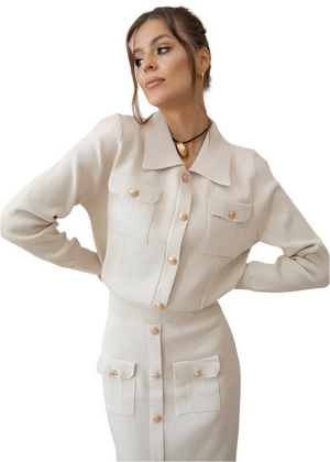 Sophia – Zachte Dames Gebreide Set