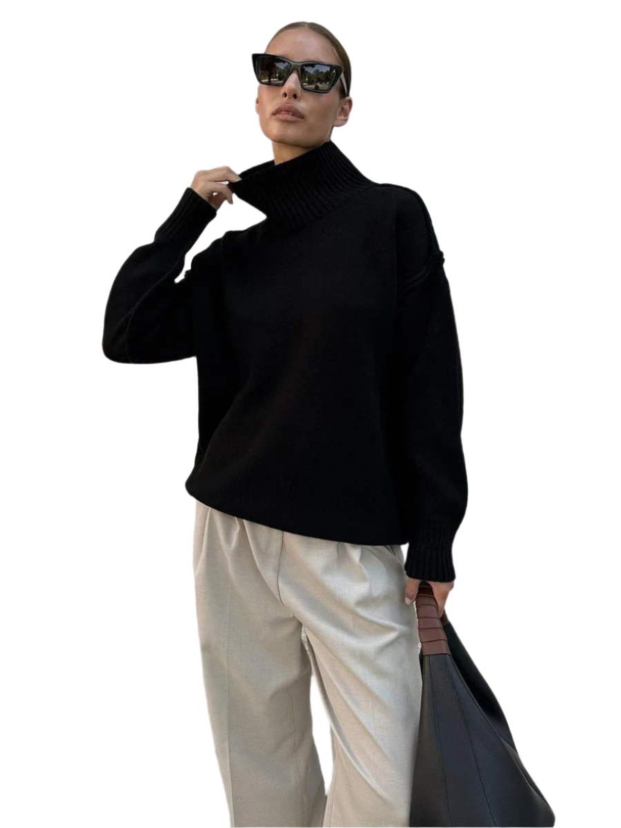 Alyssa – Dames Gebreide Coltrui Trui