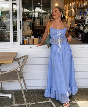 AlessiaBertoni™ Straal Maxi Jurk