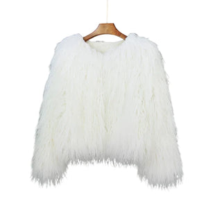 Elisa – Levendige Unisex Festival Faux Fur Jas