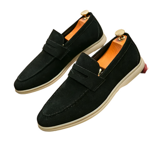 AldoRossetti Suède loafers met bandjes