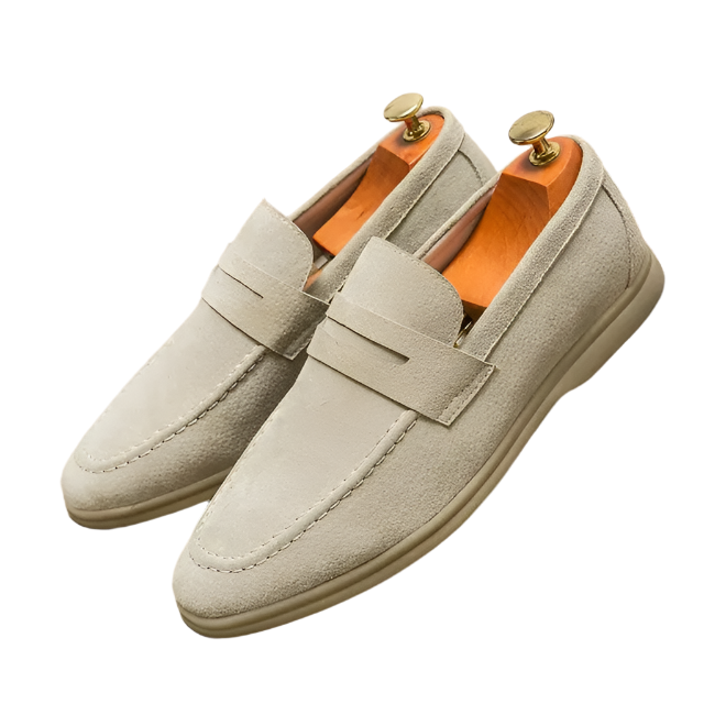 AldoRossetti Suède loafers met bandjes