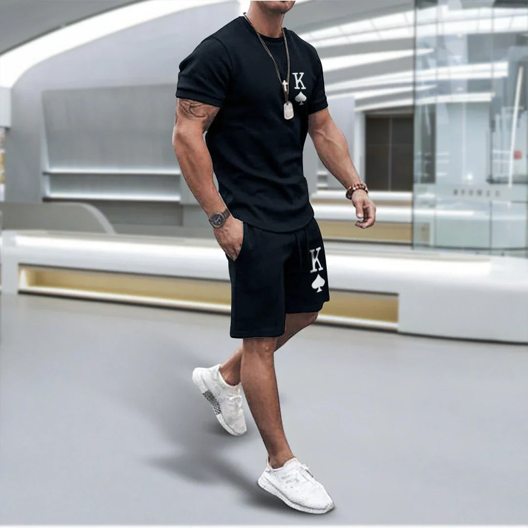 DanteFiore Heren Shorts en T-shirt Set