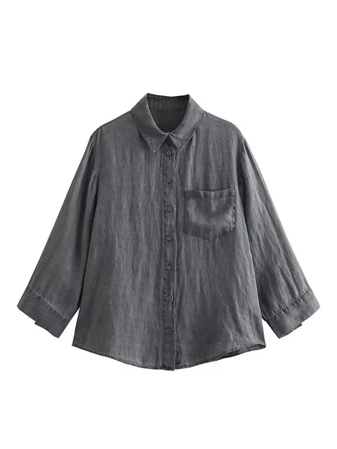 SofiaRanieri – Elegante effen damesbroek met hoge taille