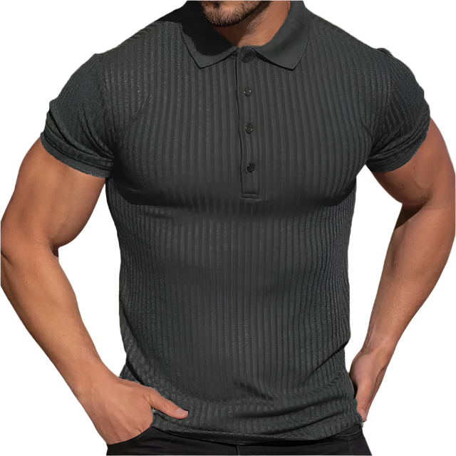 Lorenzo – Slim-Fit Ademend Polo voor Heren
