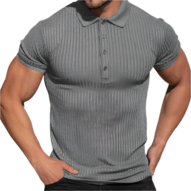 Lorenzo – Slim-Fit Ademend Polo voor Heren