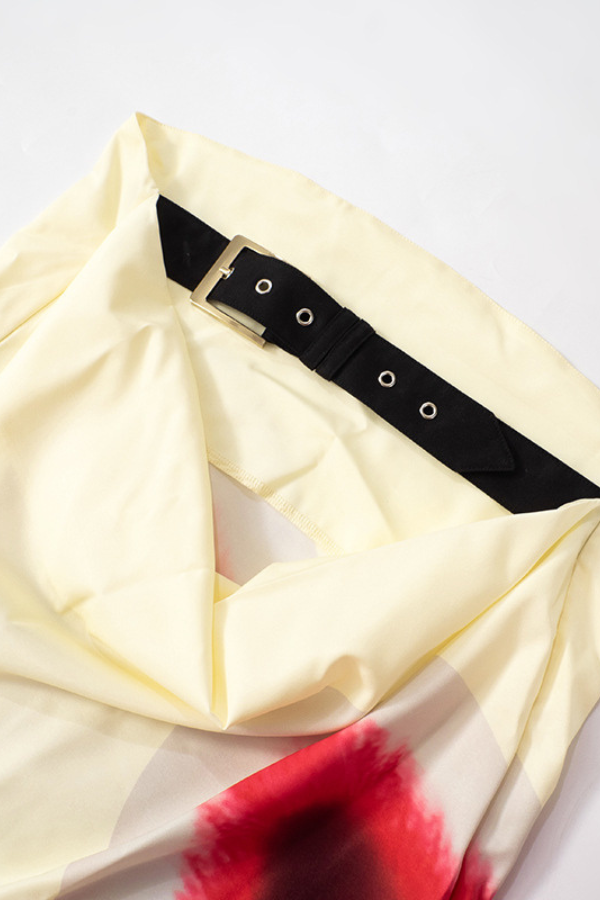 Isabella – Straploze Maxi Jurk met Gedurfde Bloemenprint