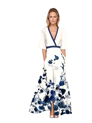 Isabella – Bloemenprint Dames Zomerjurk