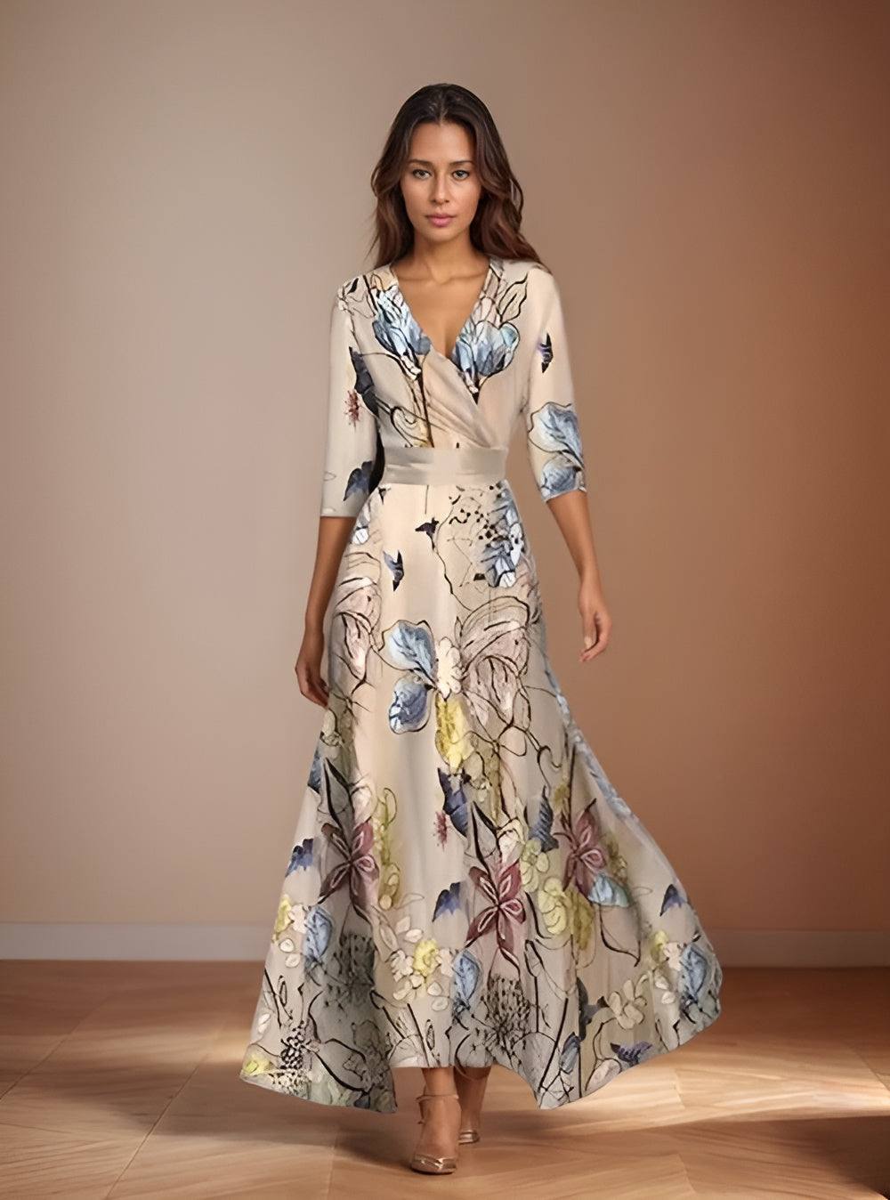 Isabella – Bloemenprint Dames Zomerjurk