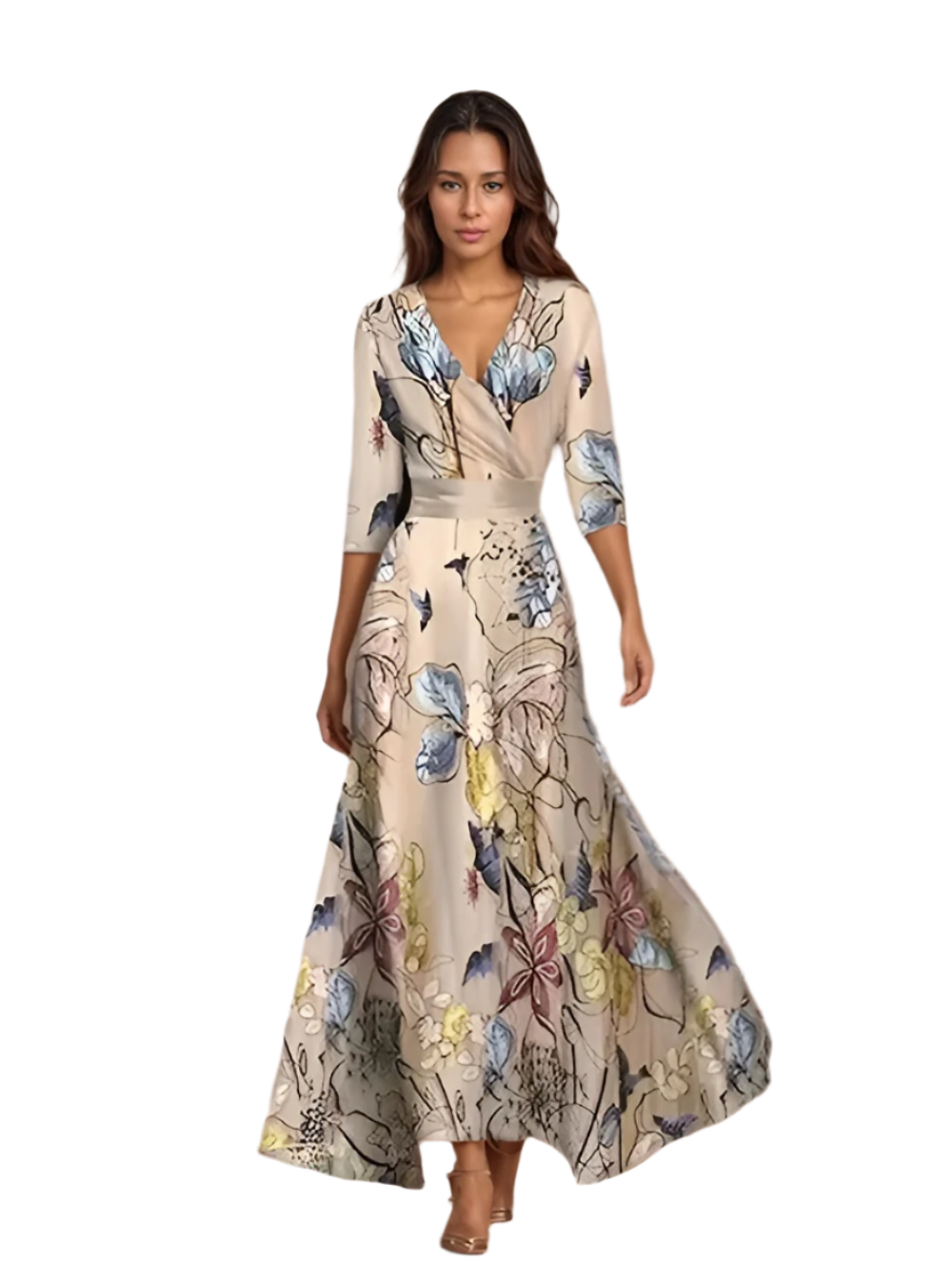 Isabella – Bloemenprint Dames Zomerjurk