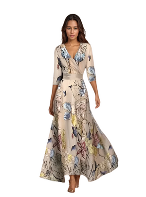 Isabella – Bloemenprint Dames Zomerjurk