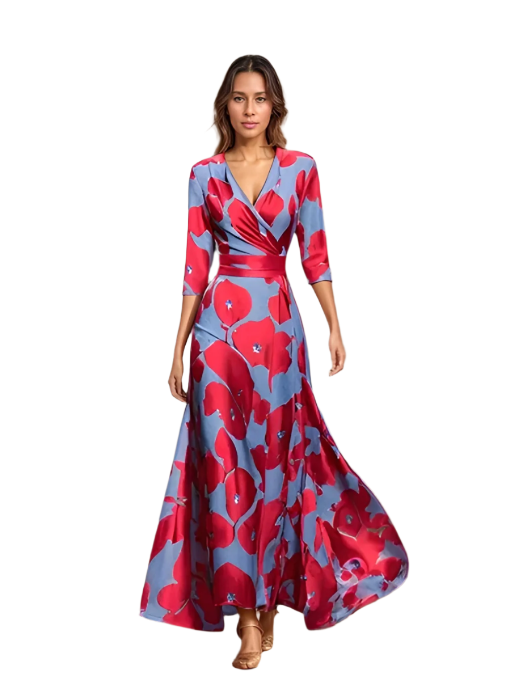 Isabella – Bloemenprint Dames Zomerjurk