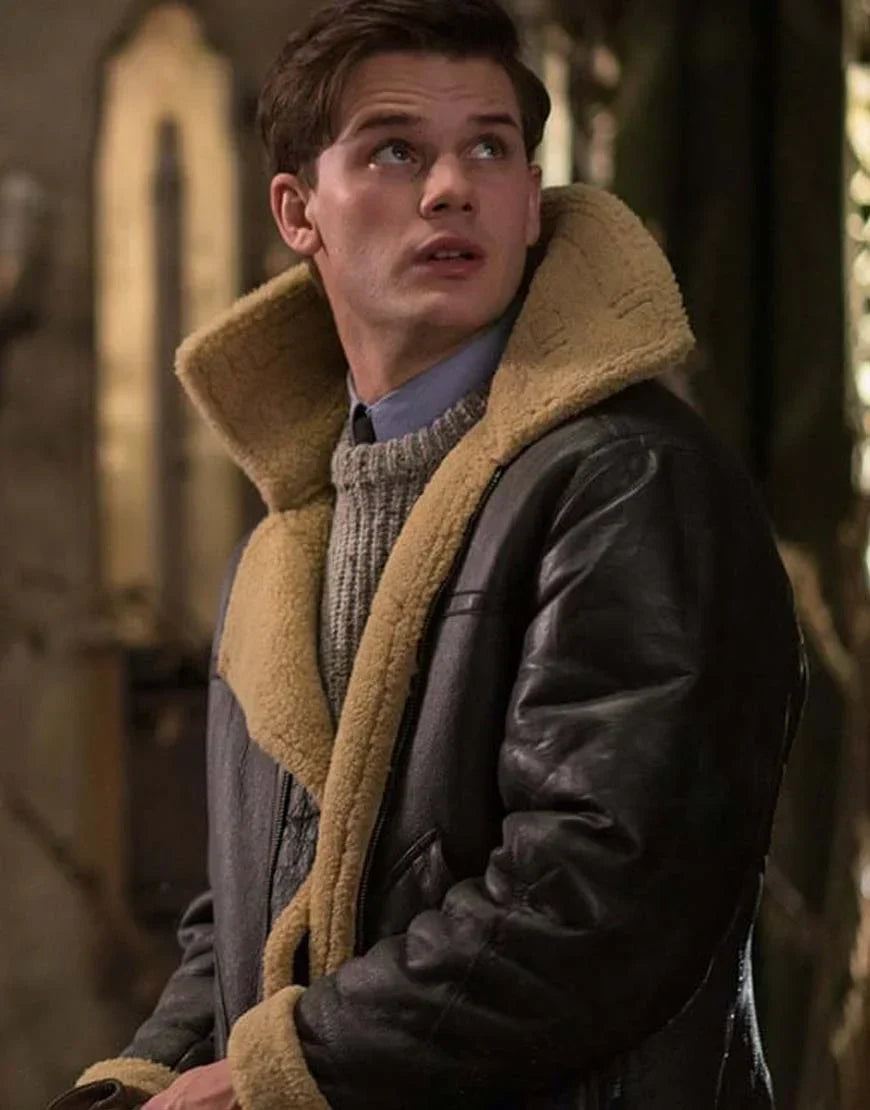 Lorenzo – Leren Heren Winterjas met Warme Schapenvacht Voering