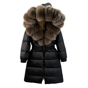 Elena – Luxe Dames Winterjas met Donsvulling