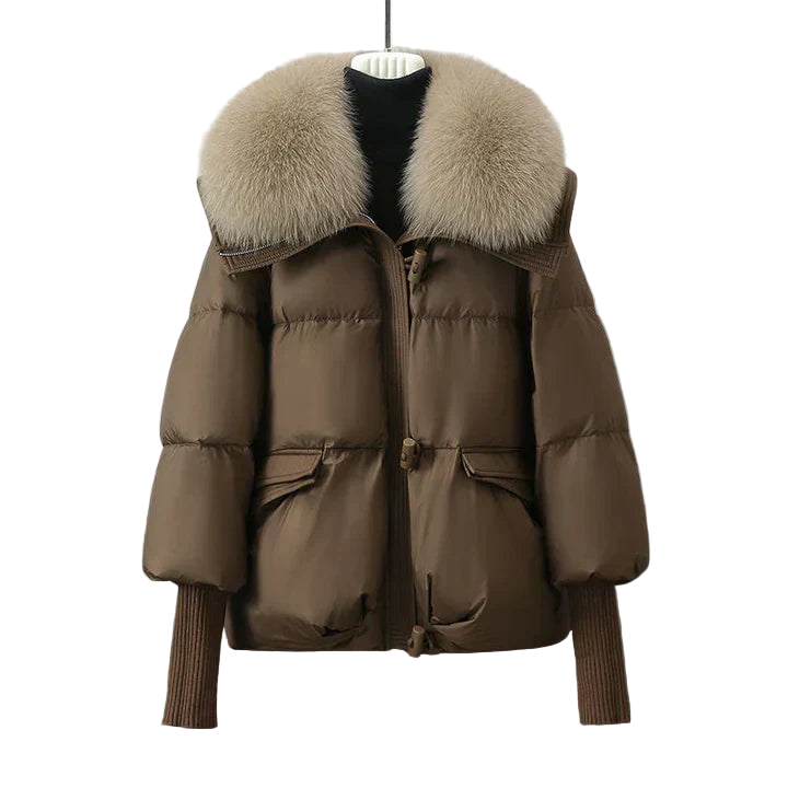 Brenda – Stijlvolle Winterjas met Faux Fur voor Dames
