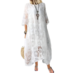 Isabella – Luchtige Zomerjurk voor Dames in Midi-lengte