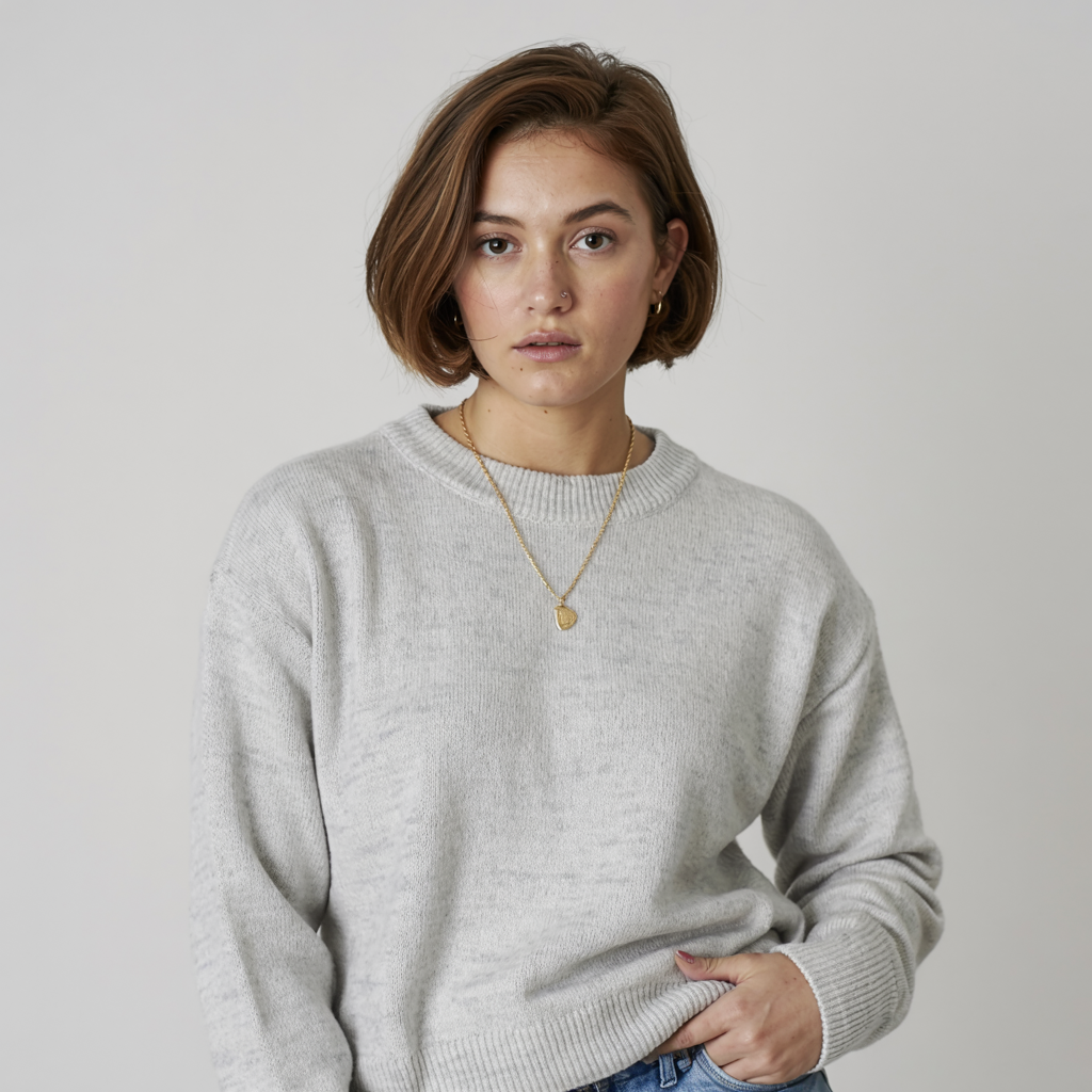 Elena – Zachte Damestrui met Ronde Hals