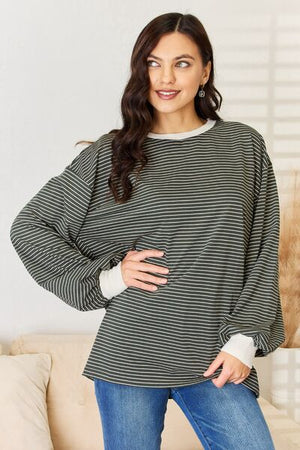 RaffaeleFerrara Gestreept Contrast T-Shirt