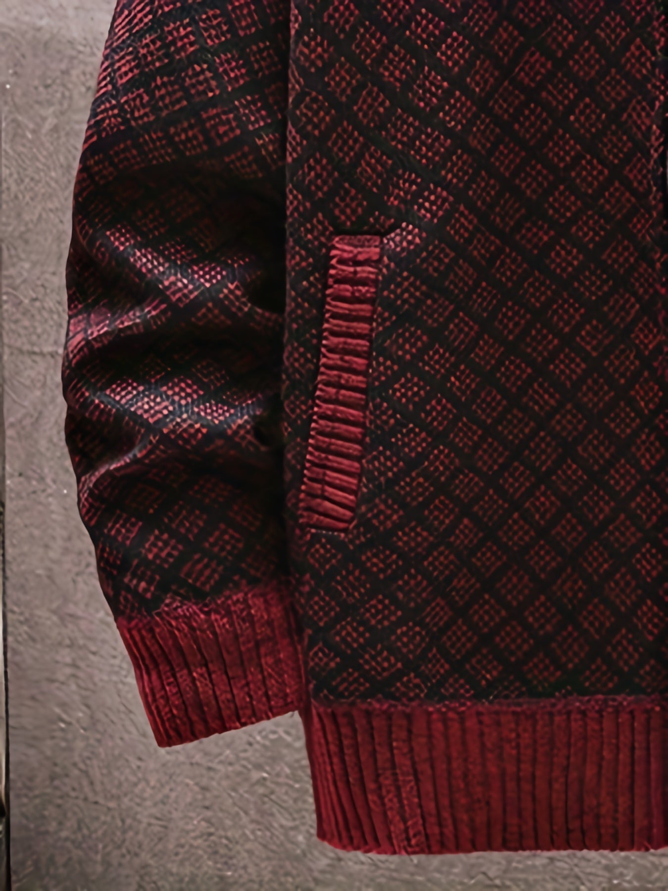 LucianaBortelli Geometrische gebreide trui voor heren