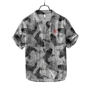 Marini – Ocean Breeze Heren Overhemd met Visprint