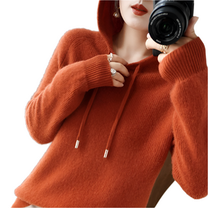 Sophia – Luxe Cashmere Hoodie voor Dames