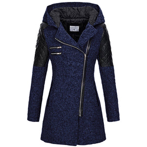 Rosemary – Elegante Winterjas voor Dames met Optie voor Fluwelen Capuchon