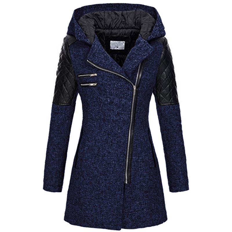 Rosemary – Elegante Winterjas voor Dames met Optie voor Fluwelen Capuchon