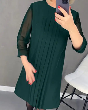 Stella Mouwen Geplooid Jurk