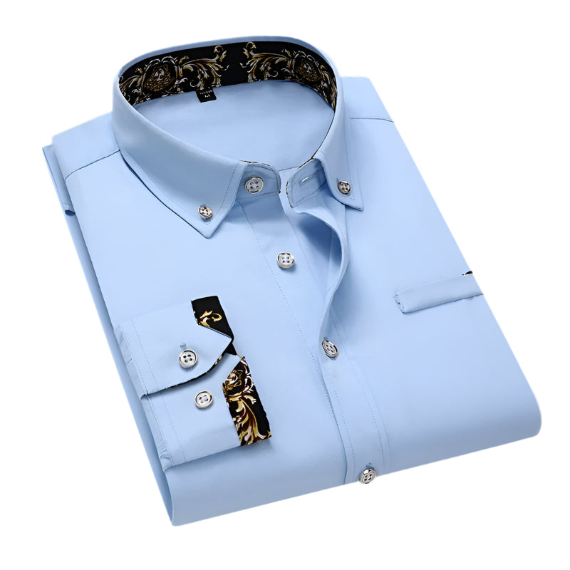 Lorenzo – Zacht Aanvoelende Heren Overhemd met Lange Mouwen