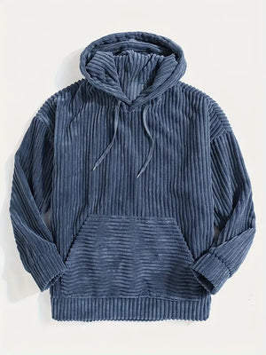 Vercato – Relaxte Corduroy Heren Hoodie