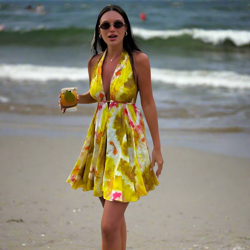 AllegroStile Tropisch Print Rugloos Voor Dames