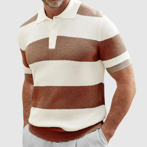 CozyKnit™ gebreide polo met korte mouwen