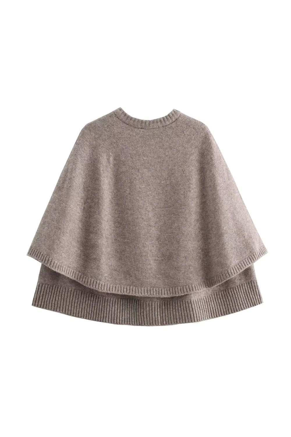 Aurora – Casual Cape-Style Dames Vest met Ronde Hals