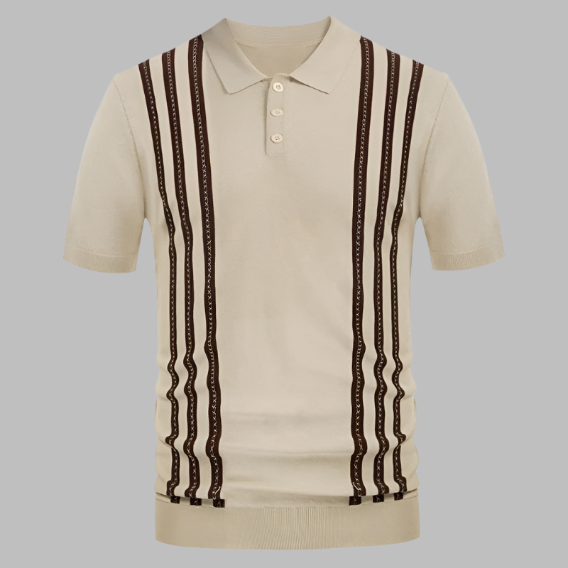 DarioConti Gestreepte Casual Polo