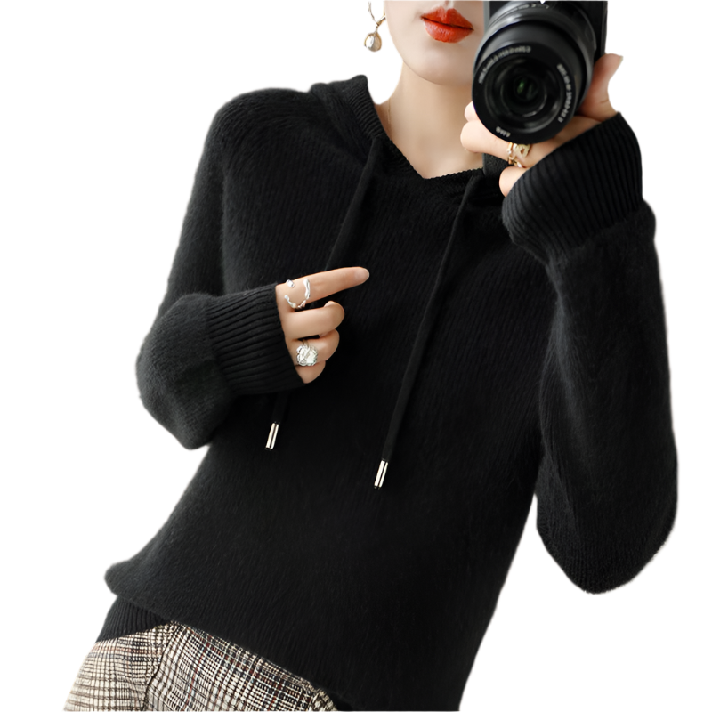 Sophia – Luxe Cashmere Hoodie voor Dames