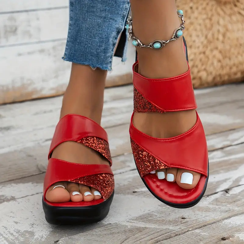 LucaMonti™ orthopedische platte sandalen voor dames