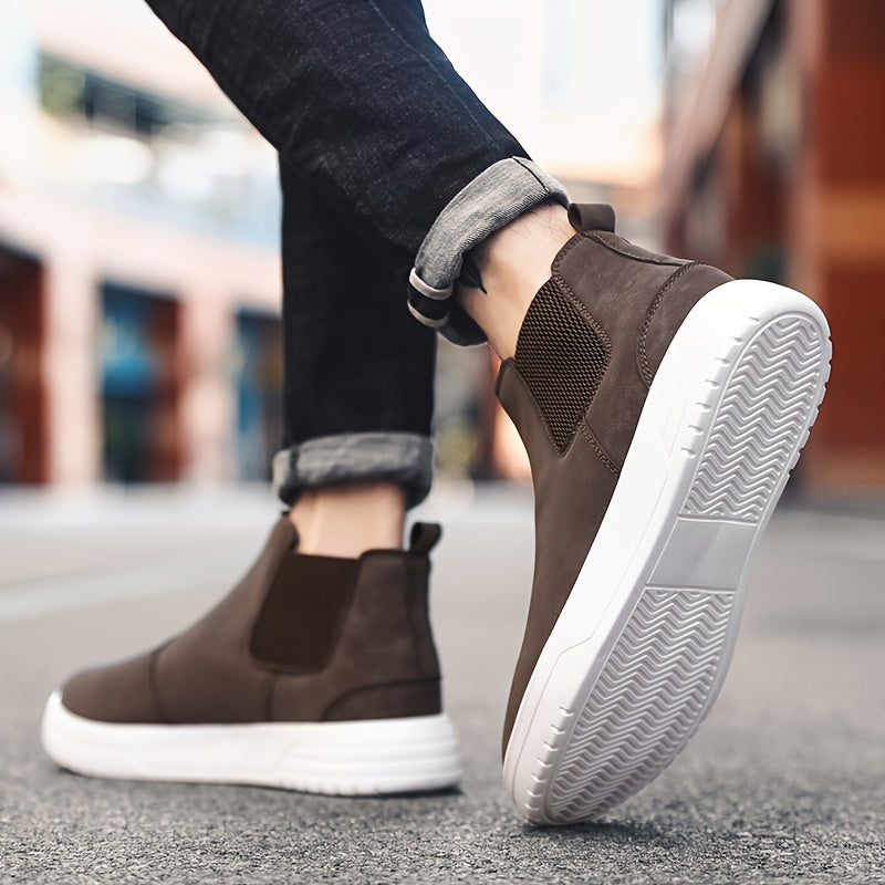 Lorenzo – Suède Hoge Chelsea Boots voor Heren