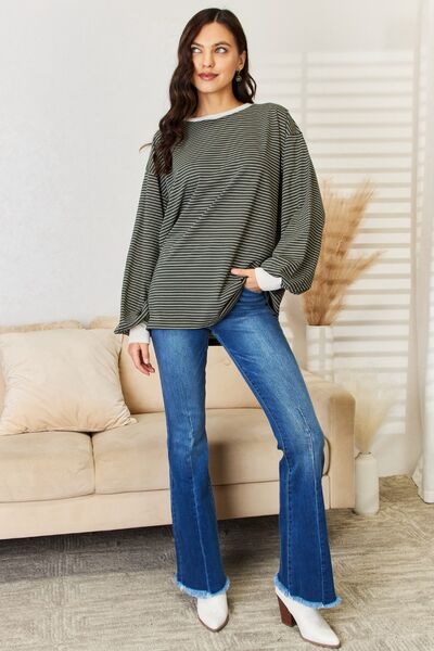 RaffaeleFerrara Gestreept Contrast T-Shirt