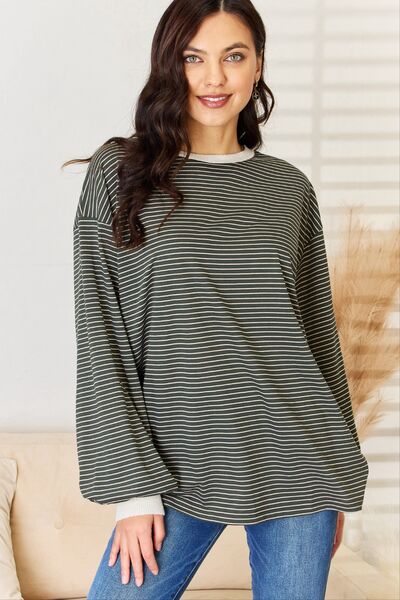 RaffaeleFerrara Gestreept Contrast T-Shirt