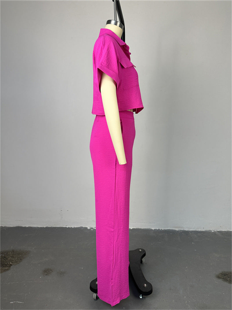 MarcoBellini Wijde Pijpen 2-delige Broekset