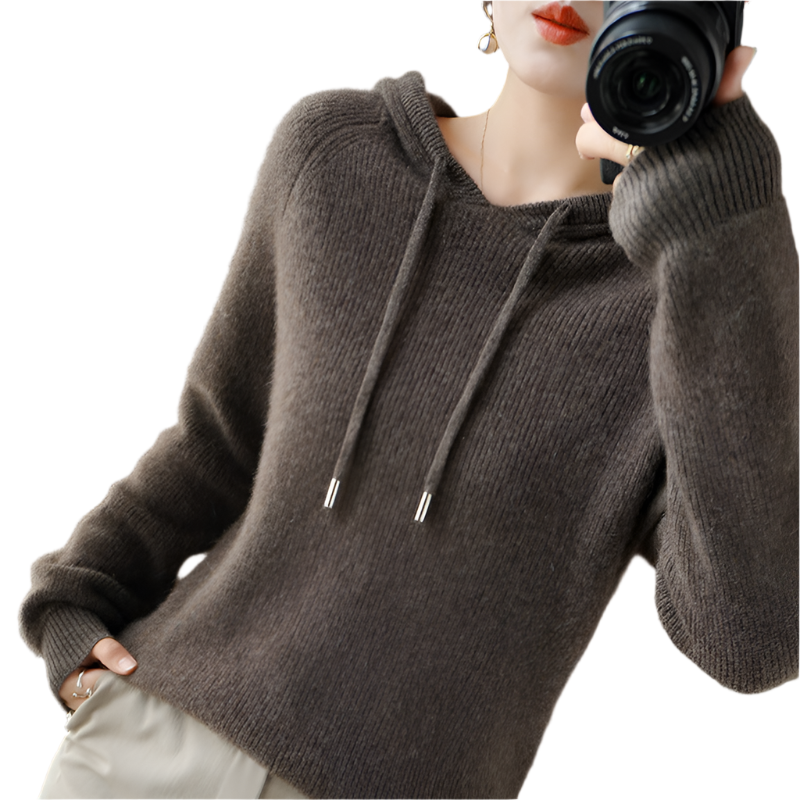 Sophia – Luxe Cashmere Hoodie voor Dames