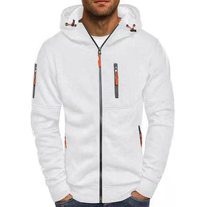 Matteo Adami - Warme hoodie met rits voor heren