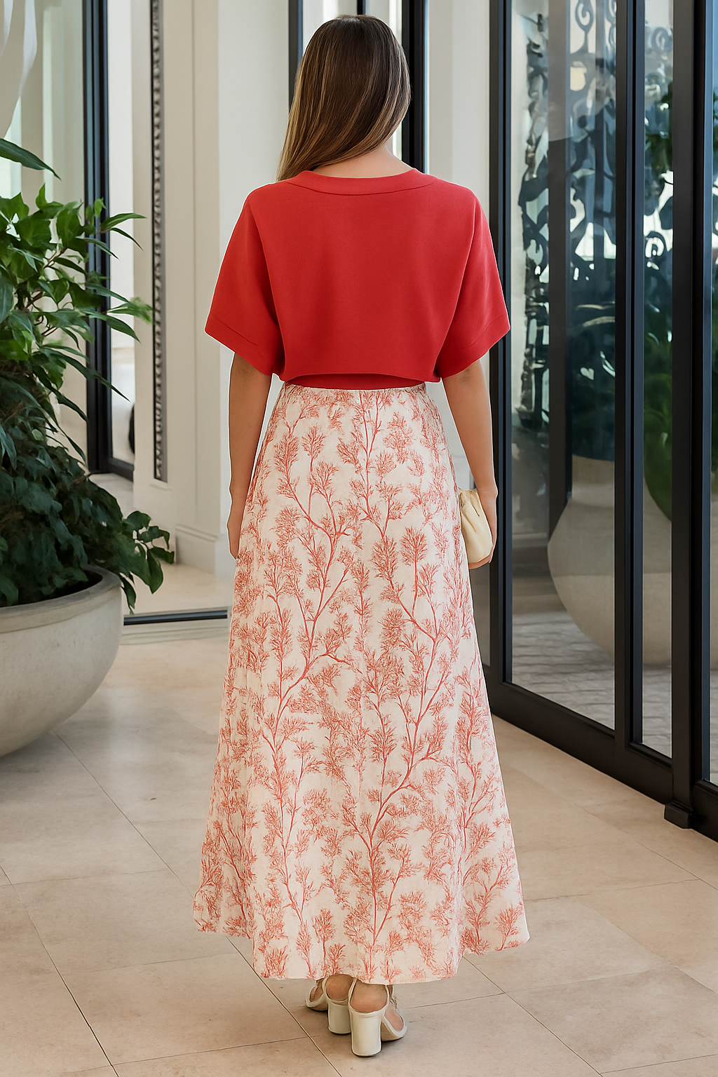 Alyana – Vrouwenset met Bloemendetail in Twee Delen