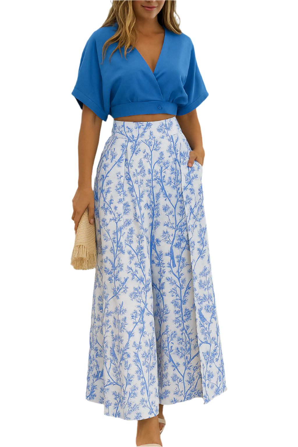 Alyana – Vrouwenset met Bloemendetail in Twee Delen