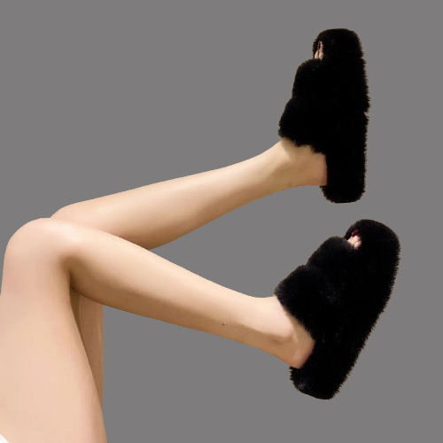 Lombardi™ Fluffy plateaupantoffels