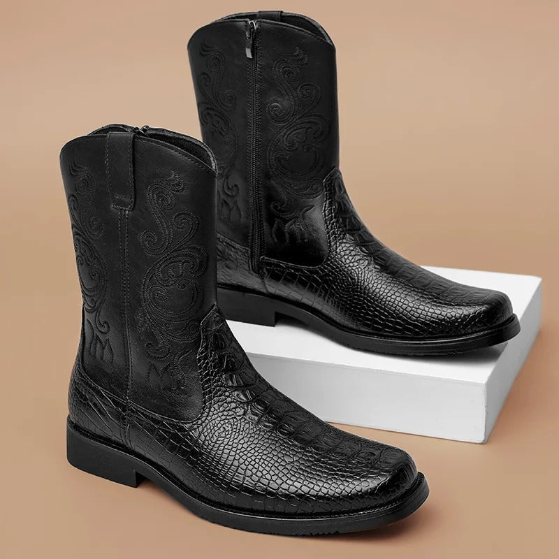 Lorenzo – Tijdloze Leren Roper Herenlaarzen