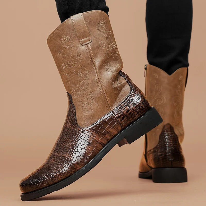 Lorenzo – Tijdloze Leren Roper Herenlaarzen