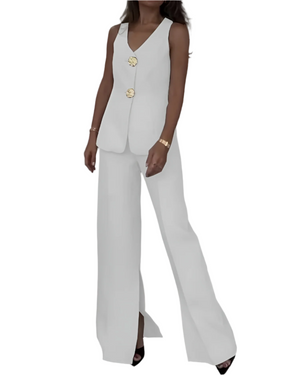 Isabella – Getailleerd Dames 2-Delig Gilet & Broek Set